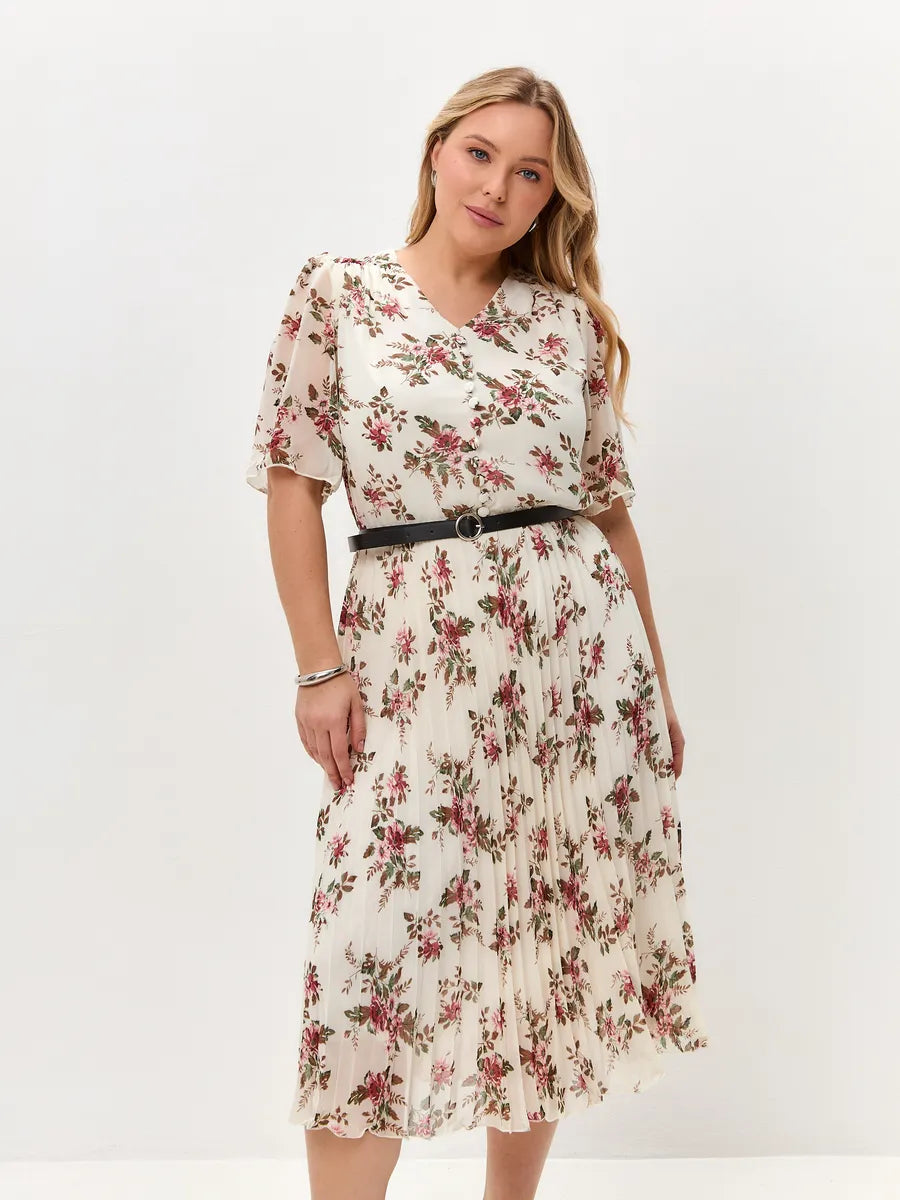 🌸💥【S-5XL】Rochie elegantă nouă, cu imprimeu👗