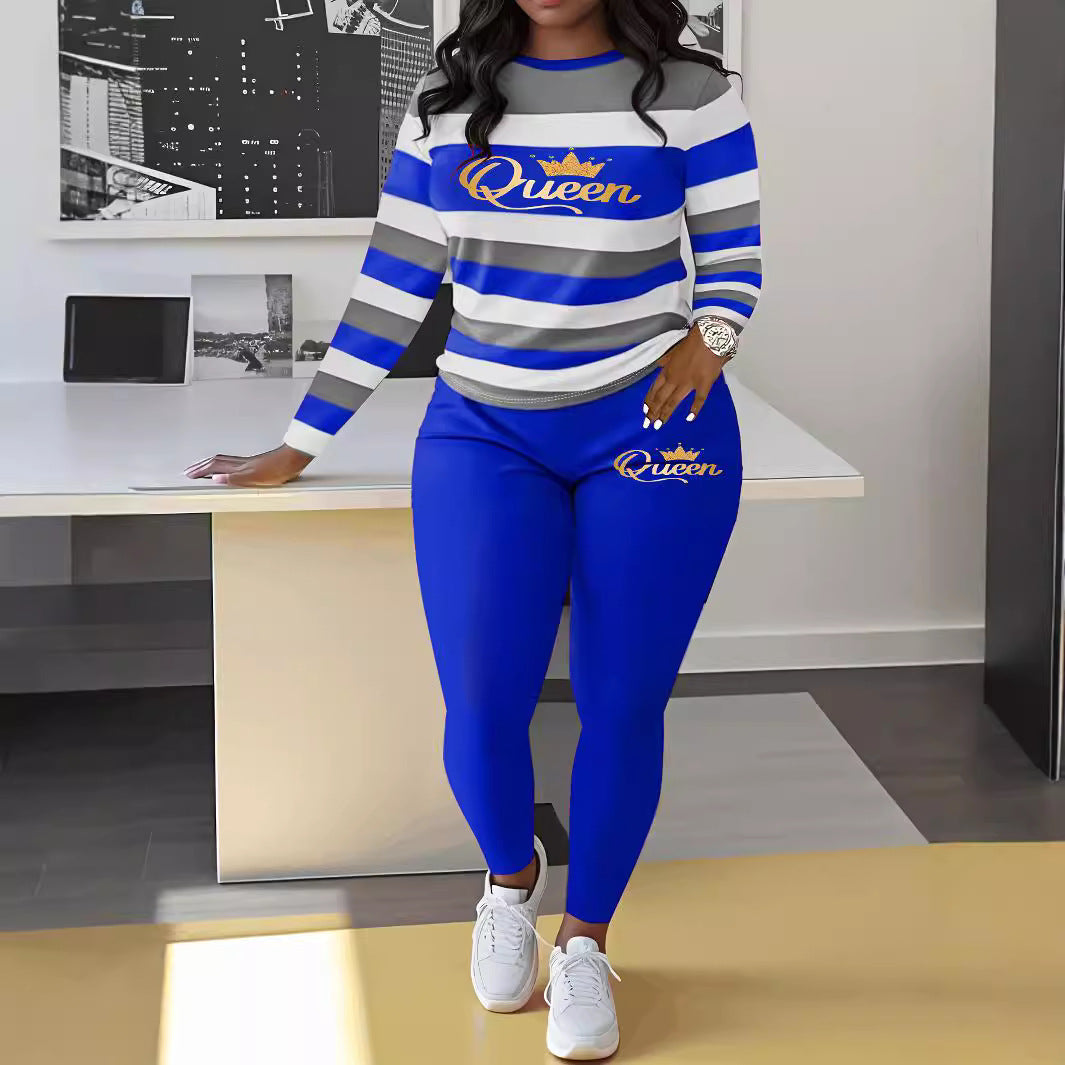 🌈😍Stylowy, hiphopowy strój (pasiasty top + legginsy)