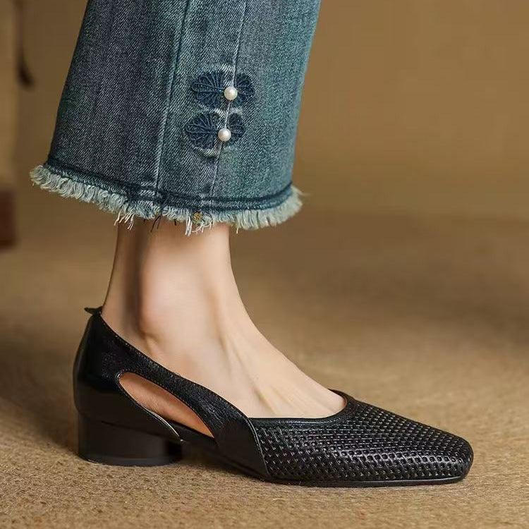 👡【35-40】Ultramiękkie skórzane buty typu Mary Jane – francuska elegancja, letni komfort