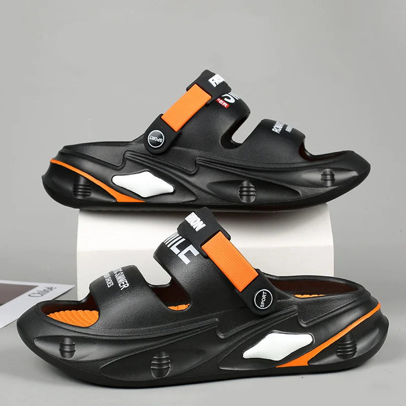 🔥【36-45】Sandale antiderapante cu talpă groasă, casual, pentru bărbați, 2025
