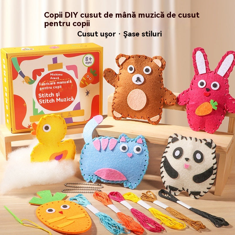 😊😊 Kit de cusut DIY, lucrat manual, interesant pentru copii