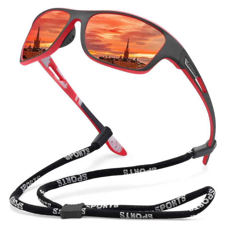🕶Europejskie i amerykańskie okulary przeciwsłoneczne sportowe, ⚡prawdziwe kolory, ⚡wyraźna widoczność. Spolaryzowane światło noktowizyjne można stosować podczas jazdy na rowerze, wędkowania, podróży i aktywności na świeżym powietrzu