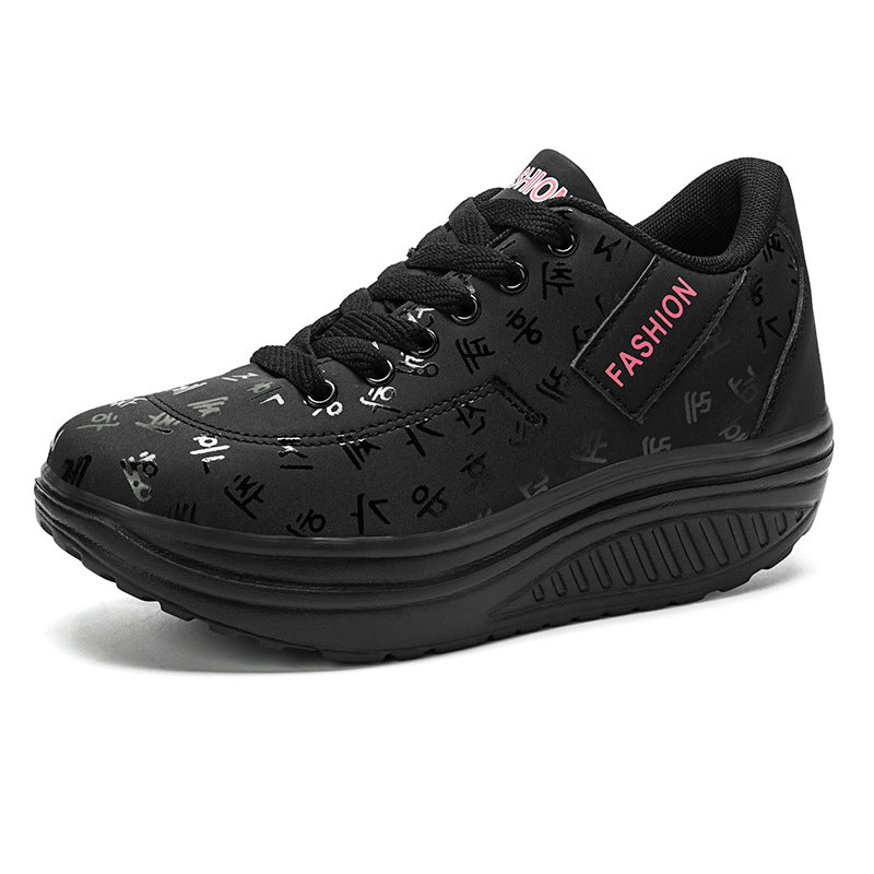 【35-42】2025 Buty sportowe platforma miękka skóra casual duży rozmiar