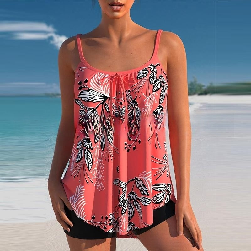 🔥🩱【Ograničen vremenski popust od 33%】🌴 2025. novi dvodijelni bikini velike veličine s printom3892603