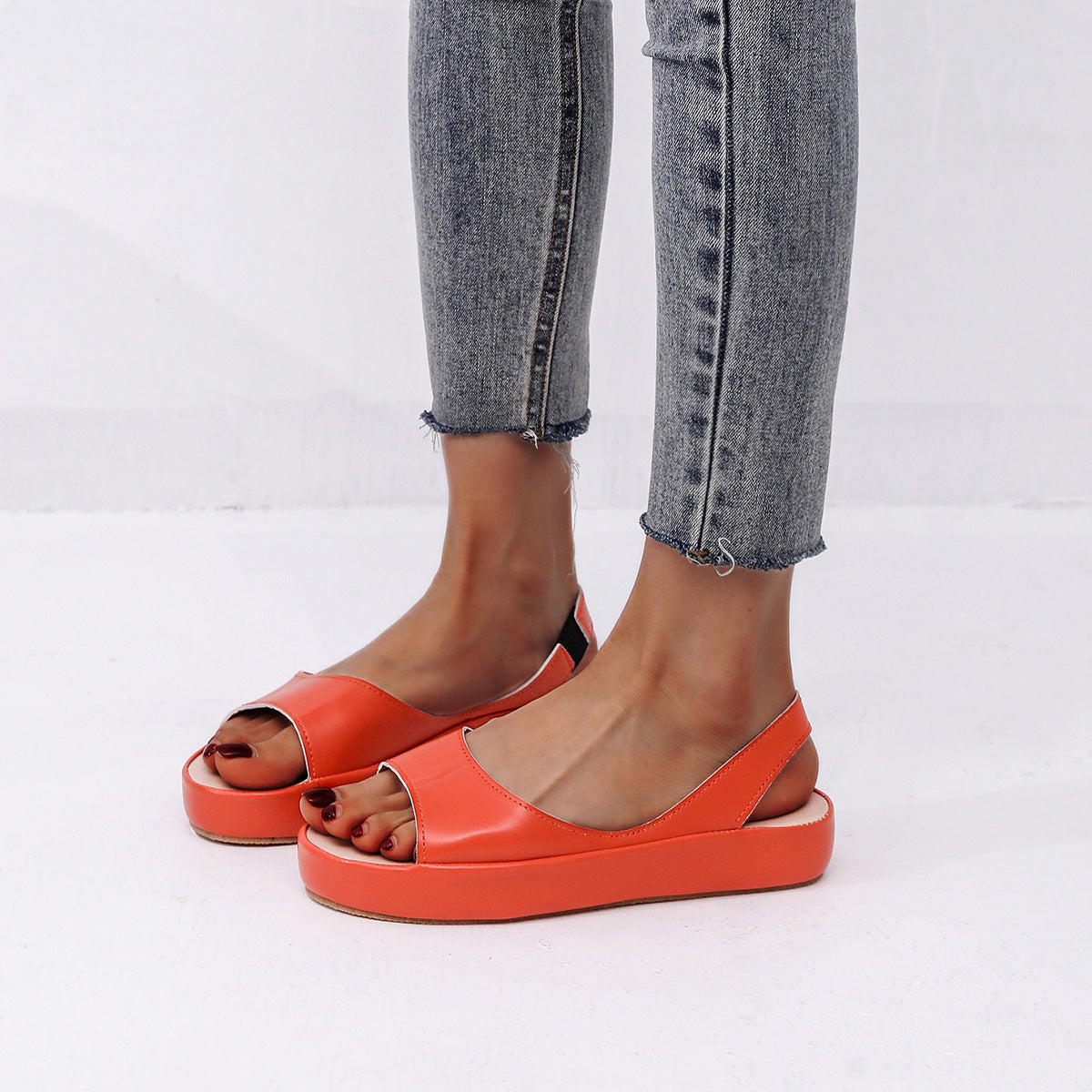 🔥【35-43】 Sandale ortopedice confortabile pentru femei pe platformă-
