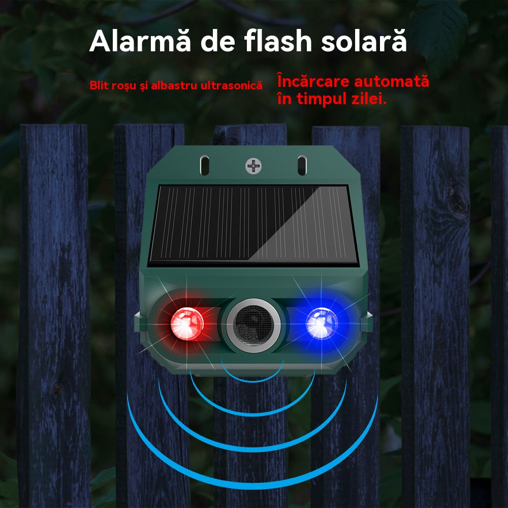 🔥Vanjski solarni ultrazvučni tjerač ptica s trepćućim infracrvenim svjetlom, crvenom i plavom LED diodom