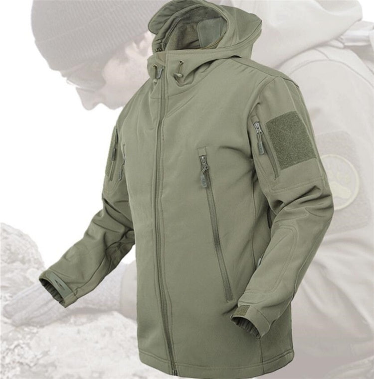 Chaqueta de senderismo al aire libre esencial para otoño e invierno, impermeable y resistente al viento.