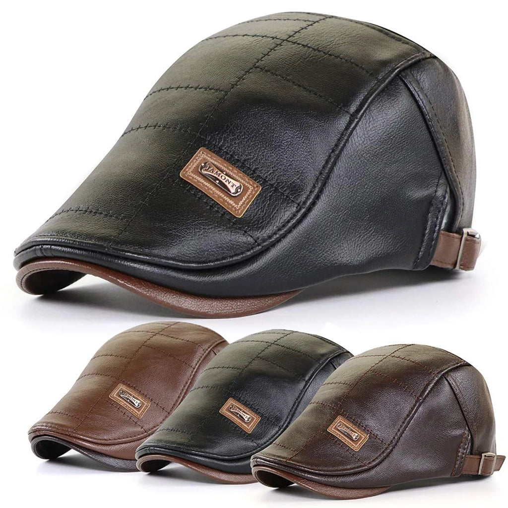 🧢🔥 Boina de cuero vintage de primera calidad