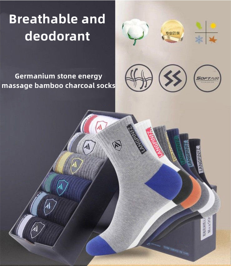😍🧦【10 pari】Nove muške pamučne dezodoransne čarape koje upijaju znoj iz 2025
