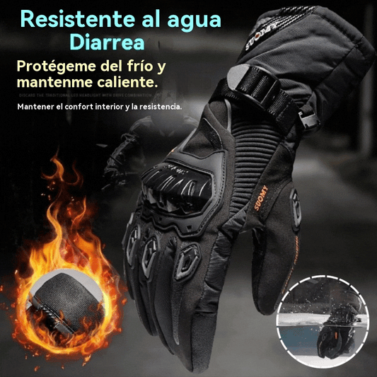 🔥🧤🧤Guantes de moto gruesos y cálidos para invierno