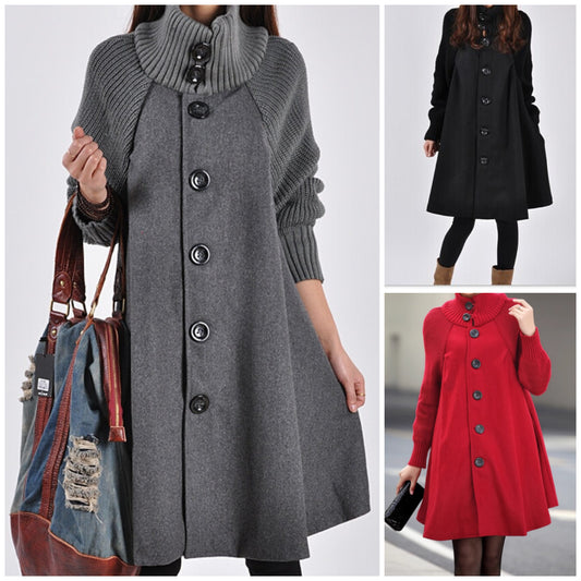 💖【M-5XL】Nowa casual wełniana kurtka o średniej długości