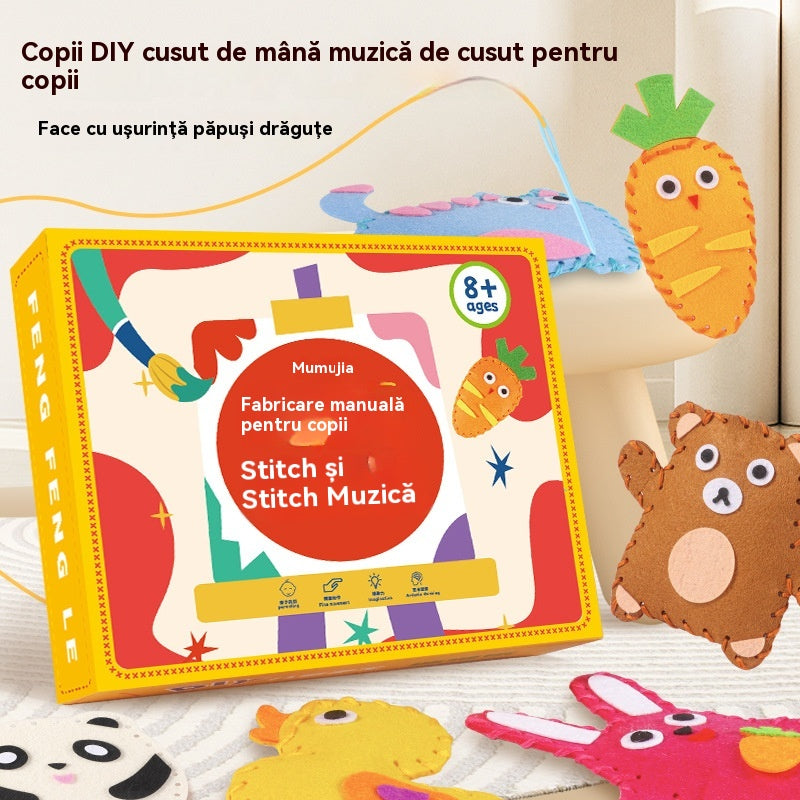 😊😊 Kit de cusut DIY, lucrat manual, interesant pentru copii