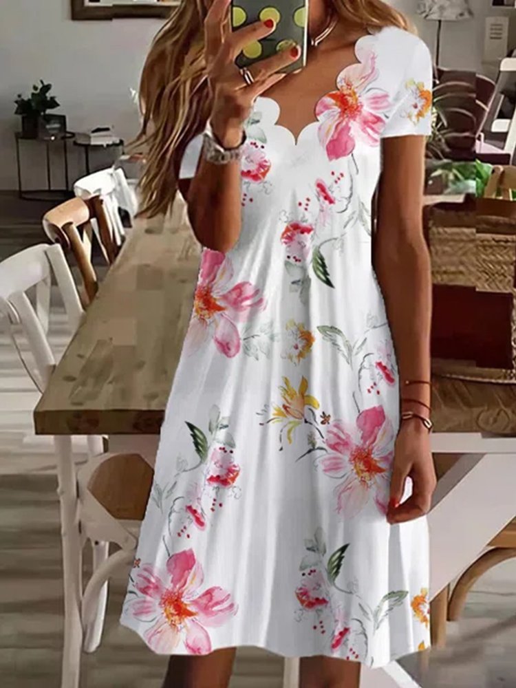 【S-5XL】🌸Nowa koronkowa sukienka z dekoltem V