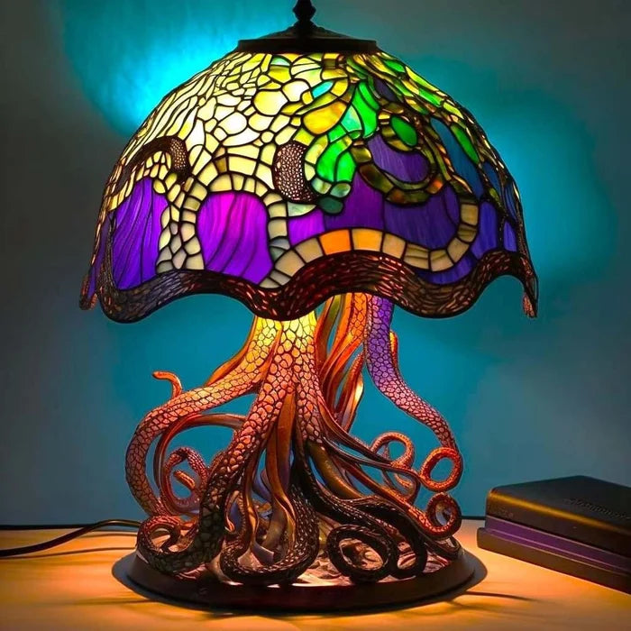 🔥 🍄Stolna lampa od vitraja Gljiva iz serije Plant🎉