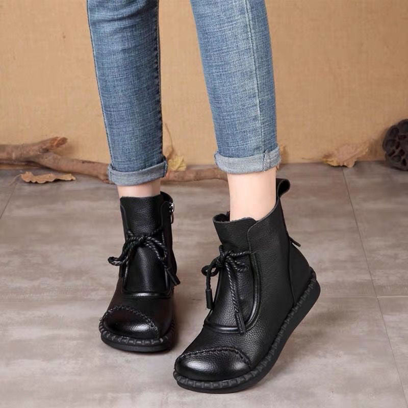 👢【35-40】2025 Ženske retro cipele od meke kože za ranu jesen