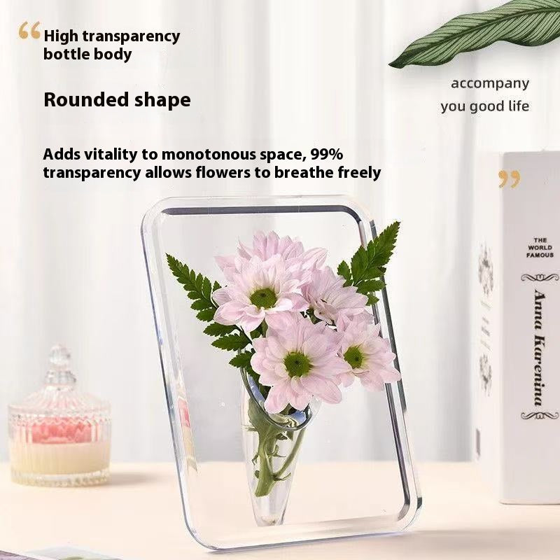 🌸【Kup 1, otrzymaj 1 gratis】Wysokiej jakości wazon z ramką na zdjęcia na biurko