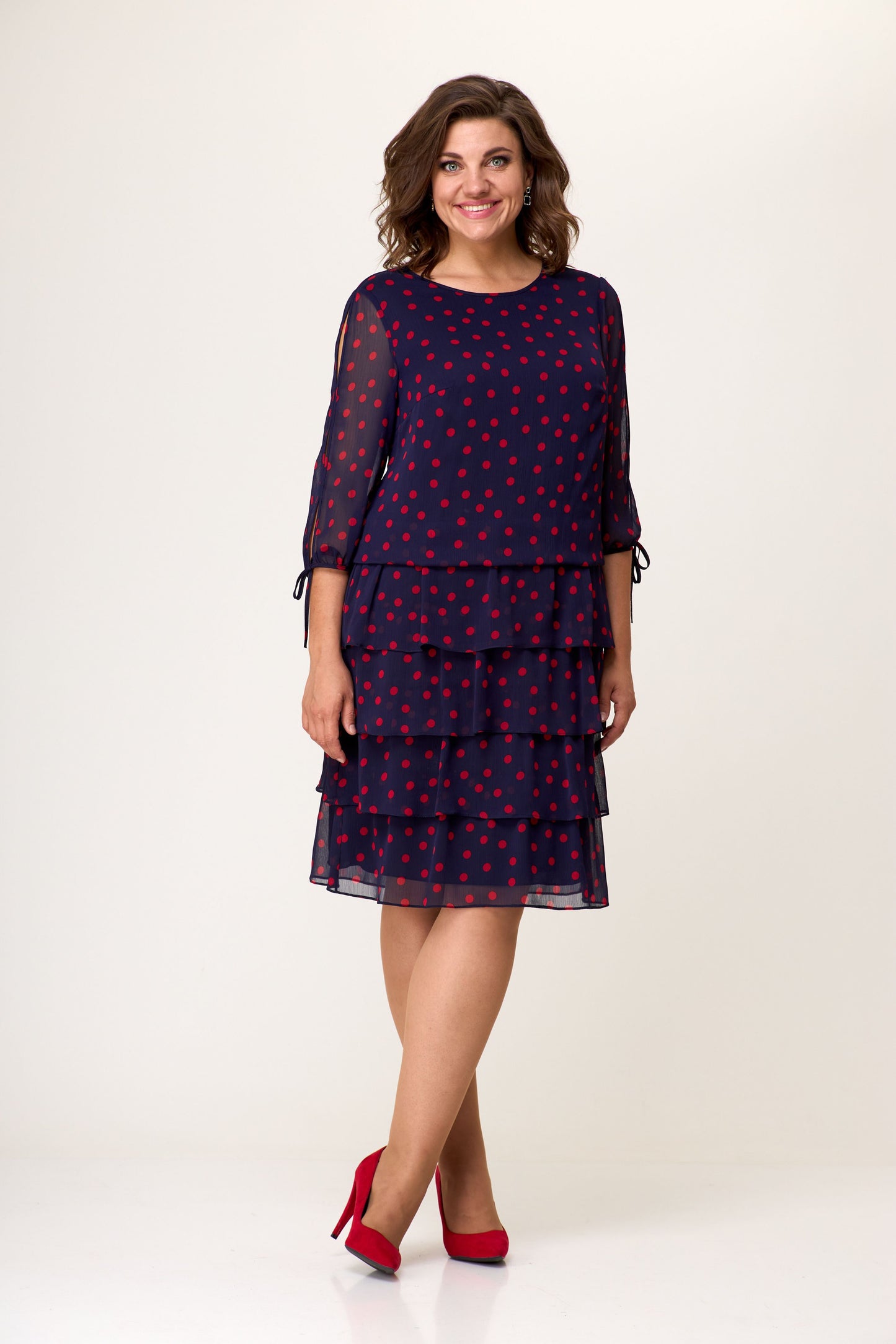 💕💕【S-5XL】2025 Elegantna točkasta haljina