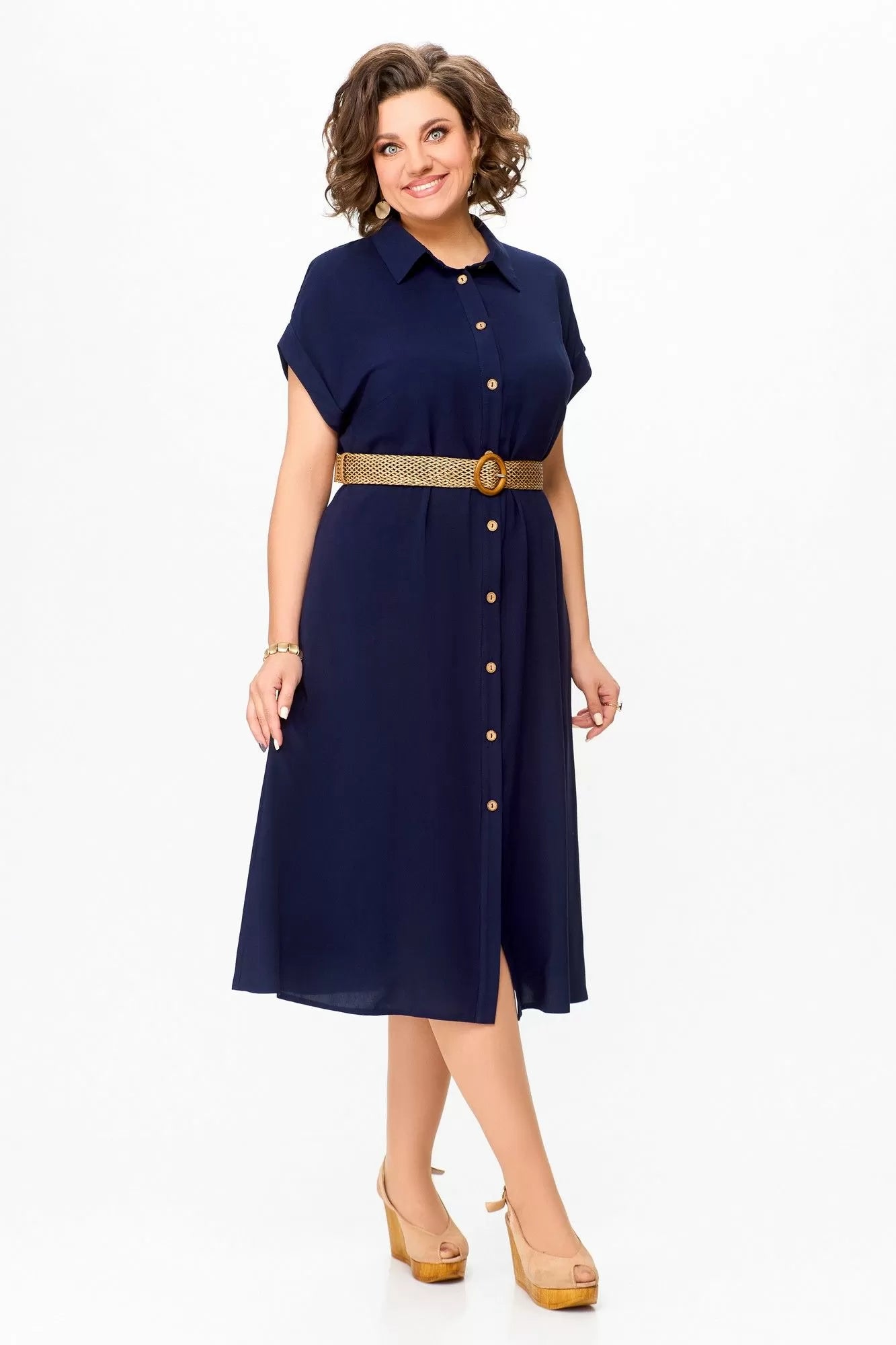 💟【45% OFF】💕【Cumpara 1 obtine 1 gratuit】💕【S-5XL】2025 Rochie confortabilă cu guler și talie înaltă