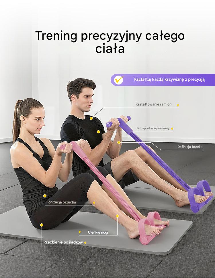 ⏳【Kup 1, otrzymaj 1 gratis】⏳ ⏰ Sprzęt do treningu brzucha, lina oporowa do wzmacniania barków i pleców