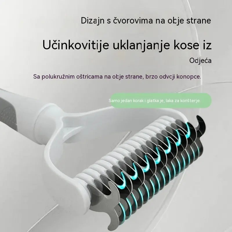 🐶【Kupite 1, dobijte 1 gratis】-2 komada--🧹 Dvostrana četka za kućne ljubimce koja se sama čisti: Uklanja mrtvu dlaku i smanjuje gubitak dlake kod pasa i mačaka.