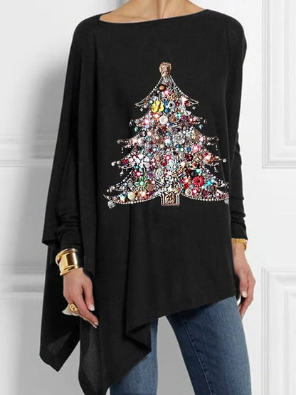 💖【S-5XL】Jesienny top z okrągłym dekoltem w stylu retro