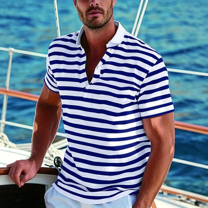 👕🔥【50% popusta】[S-7XL] Muška prugasta ljetna sportska polo majica