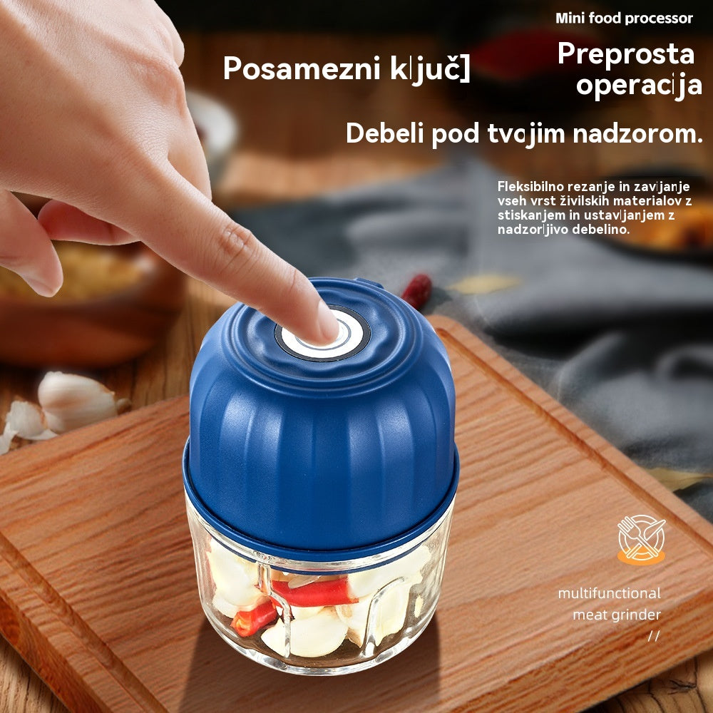 🔥 🔥【Kupite 1, dobite 1 gratis】🧄Električni sekalnik česna, mini prenosni sekalnik zelenjave