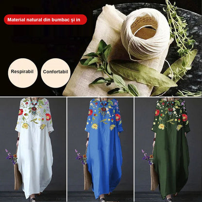 【S-5XL】Rochie cu imprimeu lejer