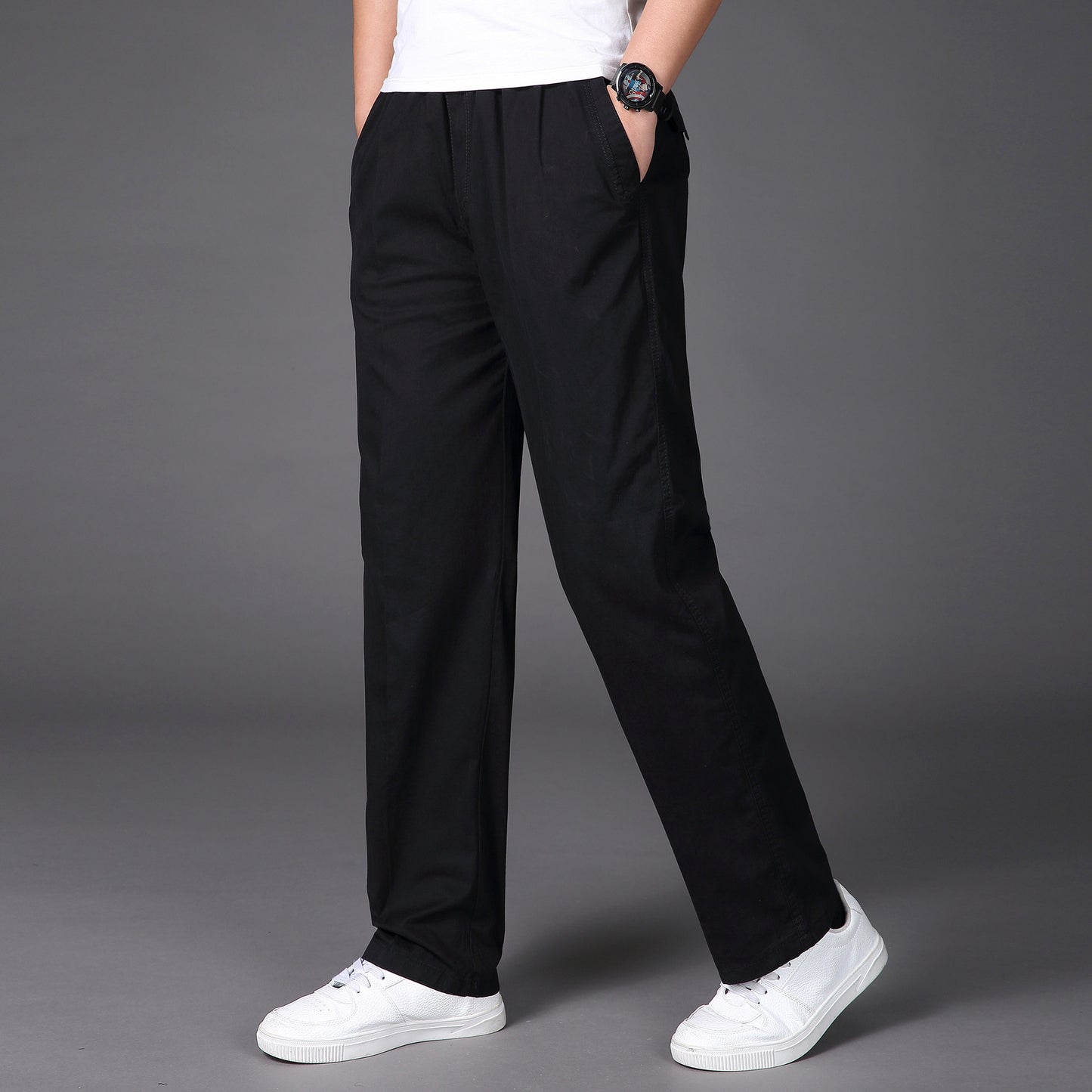 💥👖😍【50% popusta🔥】【S-6XL】 Ljetne muške hlače u velikim veličinama, šire i opuštene, s elastičnom trakom u struku