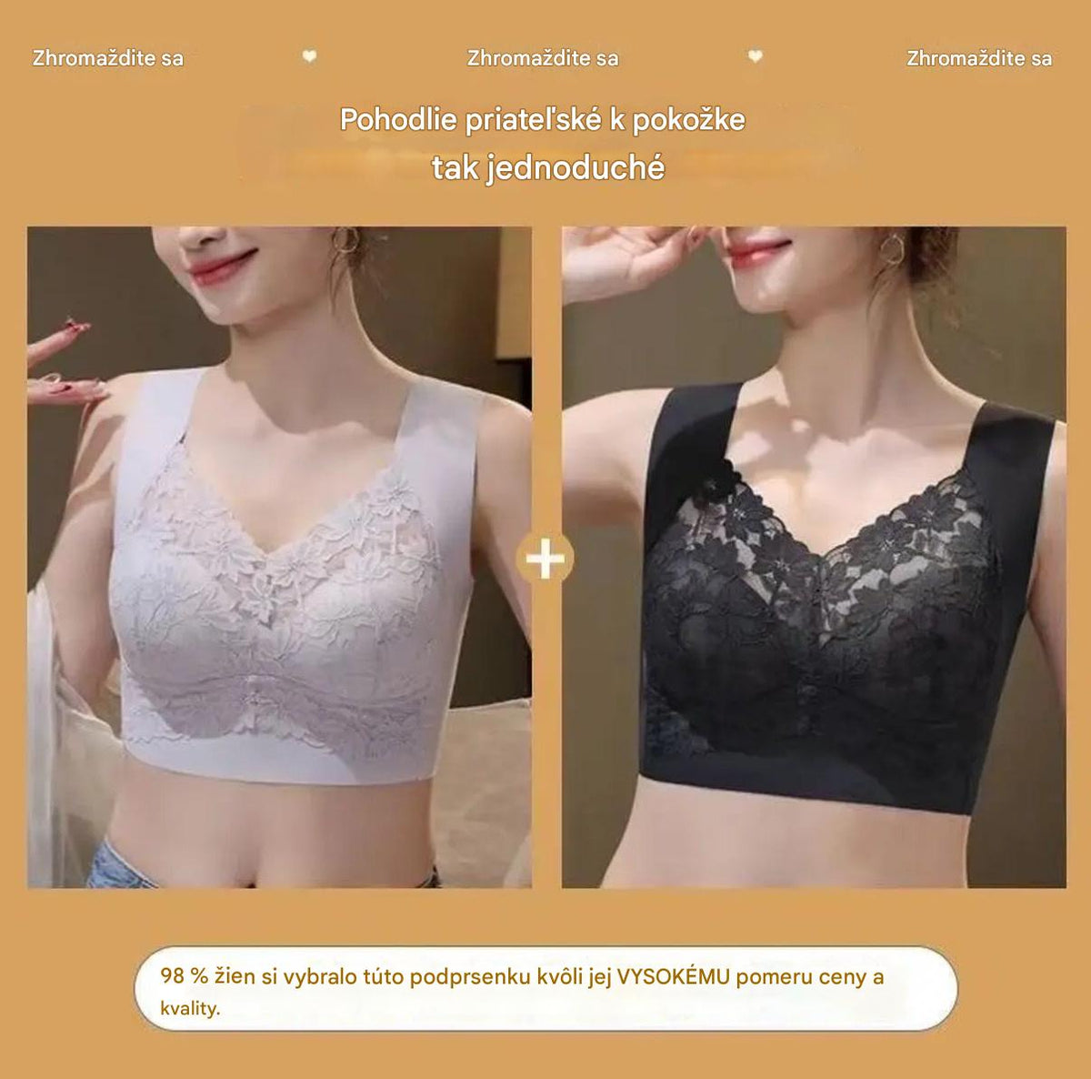 ✨💓【Kupite jedan, dobijte jedan gratis】【40-100 kg】Novi push-up grudnjak bez kostiju, protiv opuštanja