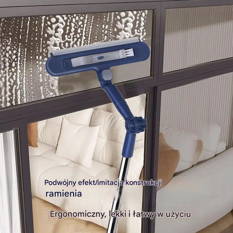 🧼✨ Dwustronna myjka do okien 2 w 1 z wysuwaną rączką do mycia okien w wysokich budynkach.【Dwie pozycje są bardziej opłacalne】