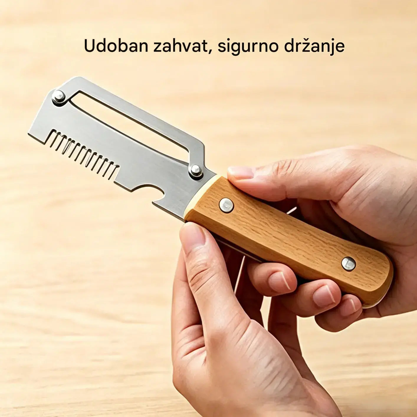 ✅ Kupite 1, dobijte 1 (ukupno 2 komada) 🧅🔪 Višenamjenski nož za guljenje 3 u 1: čisti, reže povrće i otvara boce! 🔥