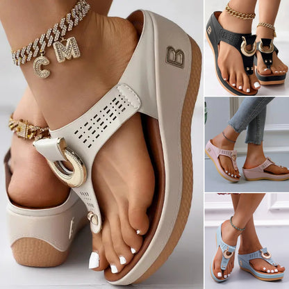 💖【35-43】Nove ljetne ženske sandale za plažu s debelim potplatom i kopčama - neklizajuće, prozračne, udobne