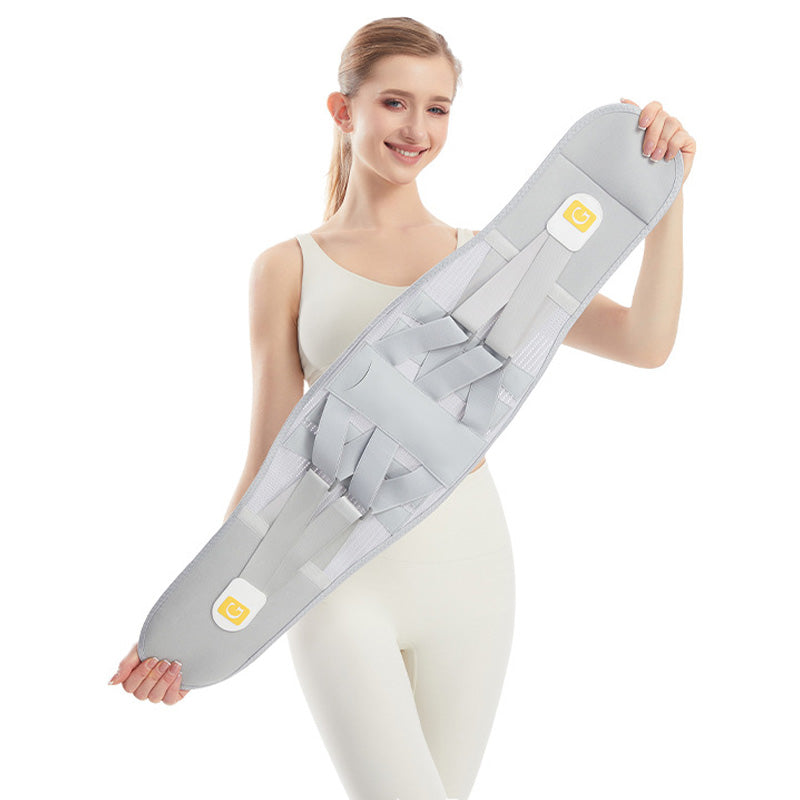 NOVI Prozračni pojas za lumbalnu potporu | Čvrsta čelična potpora | Ublažava pritisak na lumbalni dio | Učinak topline i smanjenja abdomena