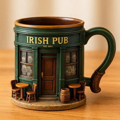 🍻Kubek 3D w kształcie irlandzkiego pubu
