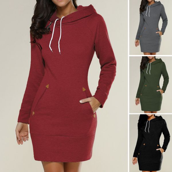 🔥🔥💥【S-5XL】Nova jesenska ženska suknja s kapuljačom dugih rukava