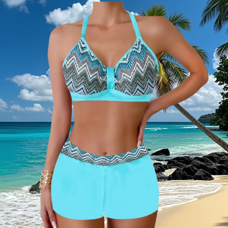 🏖️【S-5XL】Komplet kupaćih kostima s printom za odmor na plaži 2026, brzosušeće, udobne i prozračne👙