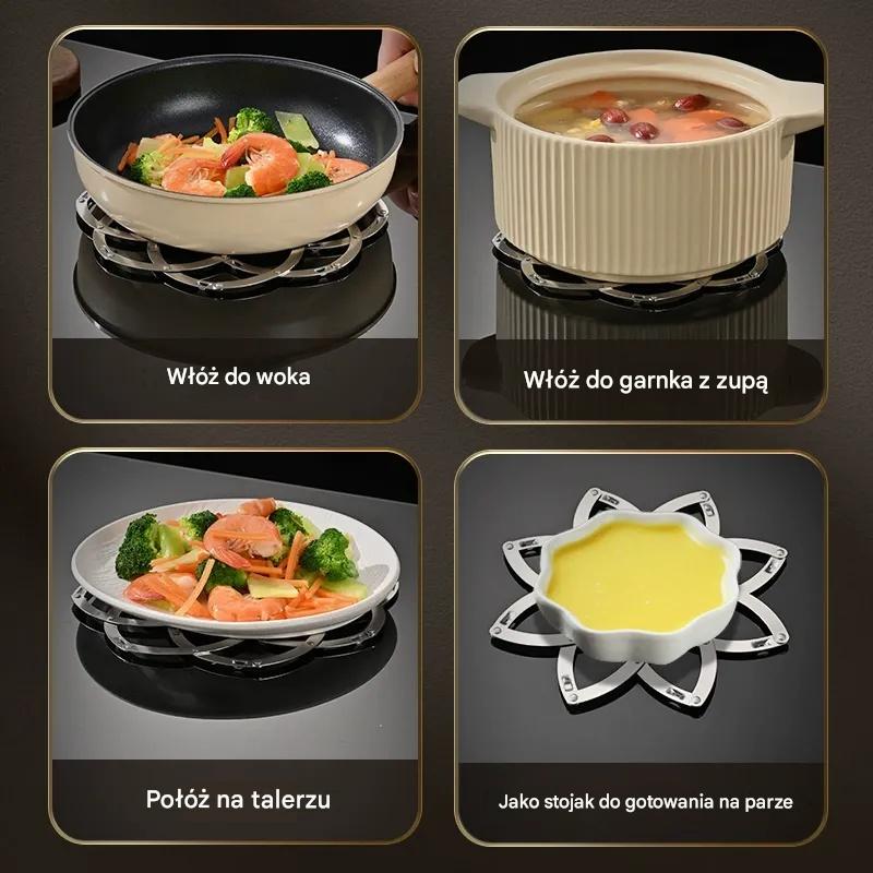 🔥【Kup 1, a 1 dostaniesz gratis】✨️Mata ze stali nierdzewnej, wielofunkcyjna, odporna na wysokie temperatury i izolująca cieplnie, do użytku domowego