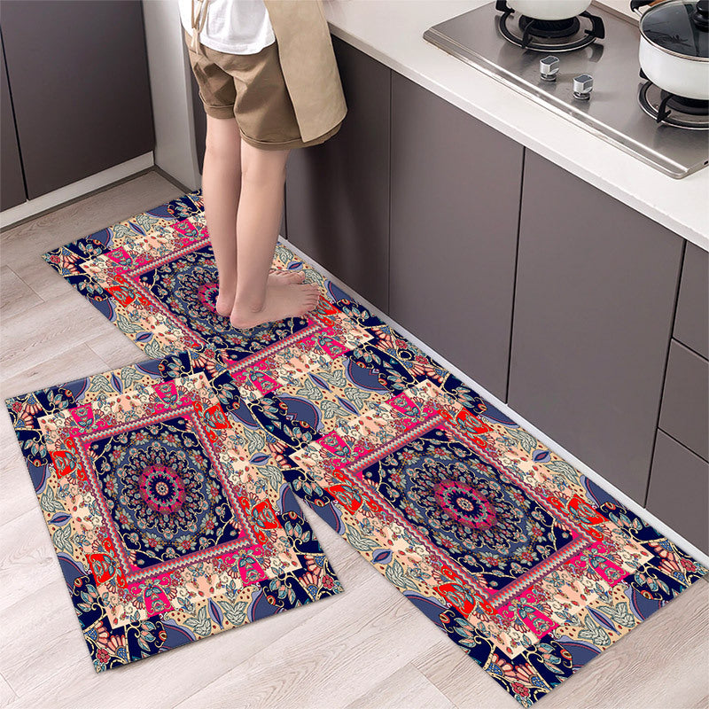 💥 【40*60cm+40*120cm】🌺Covor de bucătărie antialunecare absorbant lung covor de bucătărie