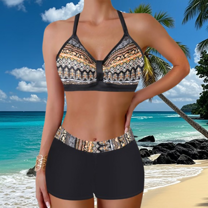 🏖️【S-5XL】Komplet kupaćih kostima s printom za odmor na plaži 2026, brzosušeće, udobne i prozračne👙