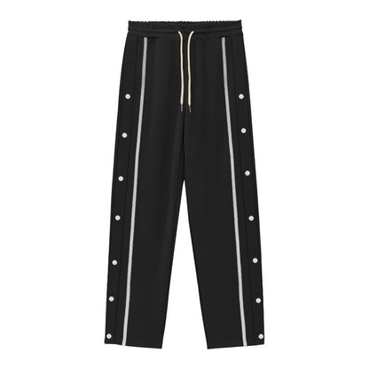 👖🔥Pantaloni sport casual pentru bărbați, cu nasturi, toamna 2025, noi, pantaloni drepți cu șnur