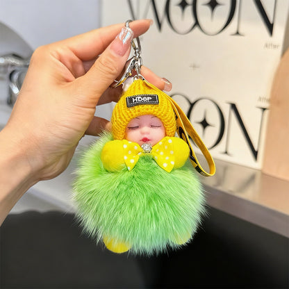 😴🧸🚗Kupite 1, dobijte 1 gratis🔥Privjesak za auto u obliku lutke koja spava, privjesak za ključeve s motivom plišane igračke