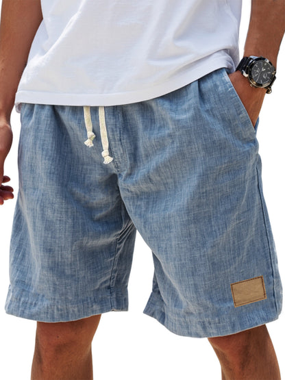 ⏳🔥【Zadnji dan s 50% popusta】👖 【S-5XL】【55-110 kg】Muške ležerne kratke hlače s efektom lana i vezicom za 2026. godinu (veće veličine).