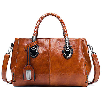 💖👜 Retro Boston kožna ženska torba, mekana kožna torba, može se nositi na jednom ramenu