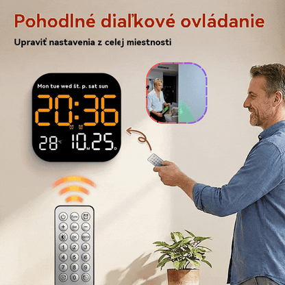 🕰️🛏️ Ograničeno vrijeme s popustom od 40%! Digitalni sat za dom i ured - nježno buđenje, recite zbogom dosadnim budilicama! Podesiva svjetlina, tihi rad noću. Također prikazuje temperaturu. Pouzdan pratitelj za vaš svakodnevni život. 🌙