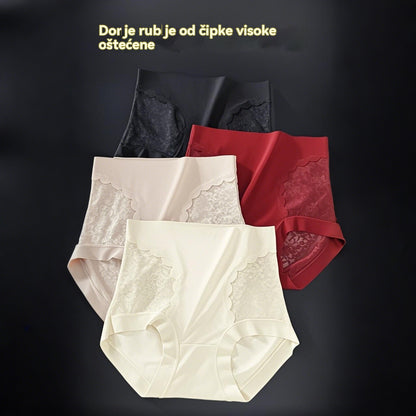 【Kupite 2, dobijte 3 gratis】Ženske visoko elastične bešavne čipkaste gaćice za kontrolu trbuha, oblikovanje tijela i podizanje stražnjice