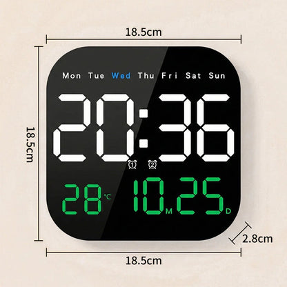 🕰️🛏️ Ograničeno vrijeme s popustom od 40%! Digitalni sat za dom i ured - nježno buđenje, recite zbogom dosadnim budilicama! Podesiva svjetlina, tihi rad noću. Također prikazuje temperaturu. Pouzdan pratitelj za vaš svakodnevni život. 🌙