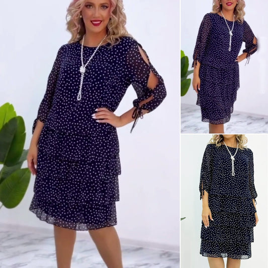 🥰[S-5XL] Nova elegantna široka haljina na točkice