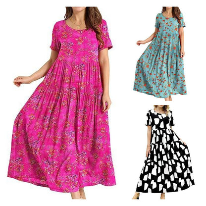 🔥🔥【Oferta pe timp limitat】2025 noua rochie imprimata moale si confortabila de vara