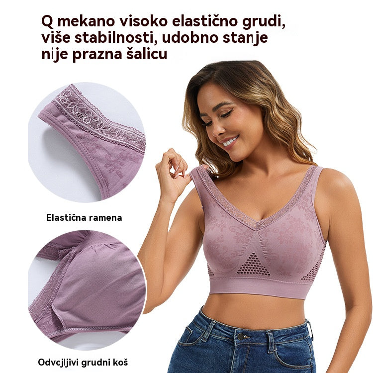 ❤️ 40-120 kg 【paket od 3 komada】✨ Ženski grudnjak bez žice s visokom potporom